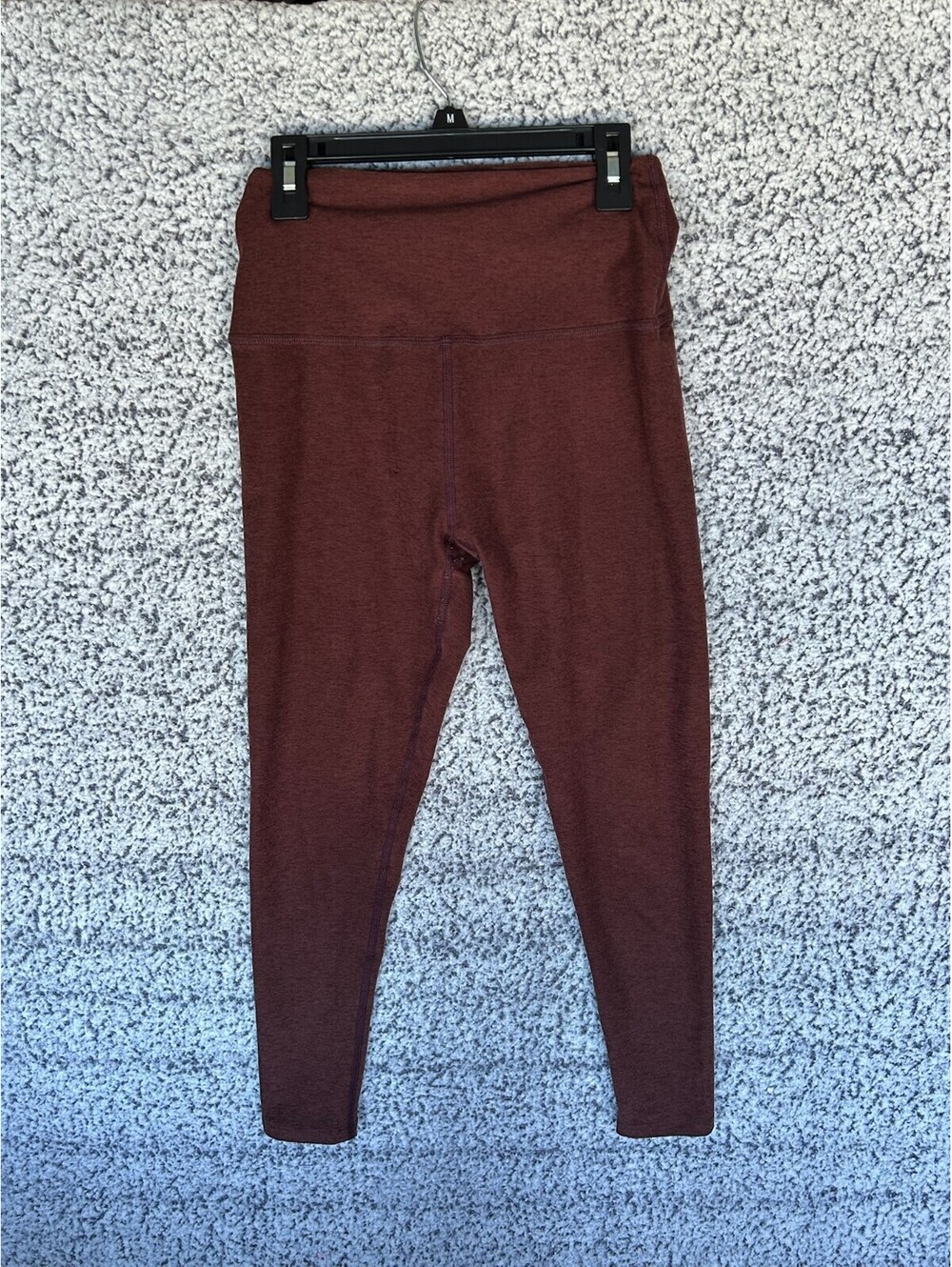 Beyond Yoga Women’s Medium Burgundy High Rise Leggings Heathered Yoga Pants USA